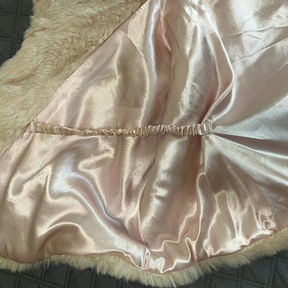 Tahari ASL | Blush Faux Fur Shawl Bolero | Size L - Picture 5 of 8